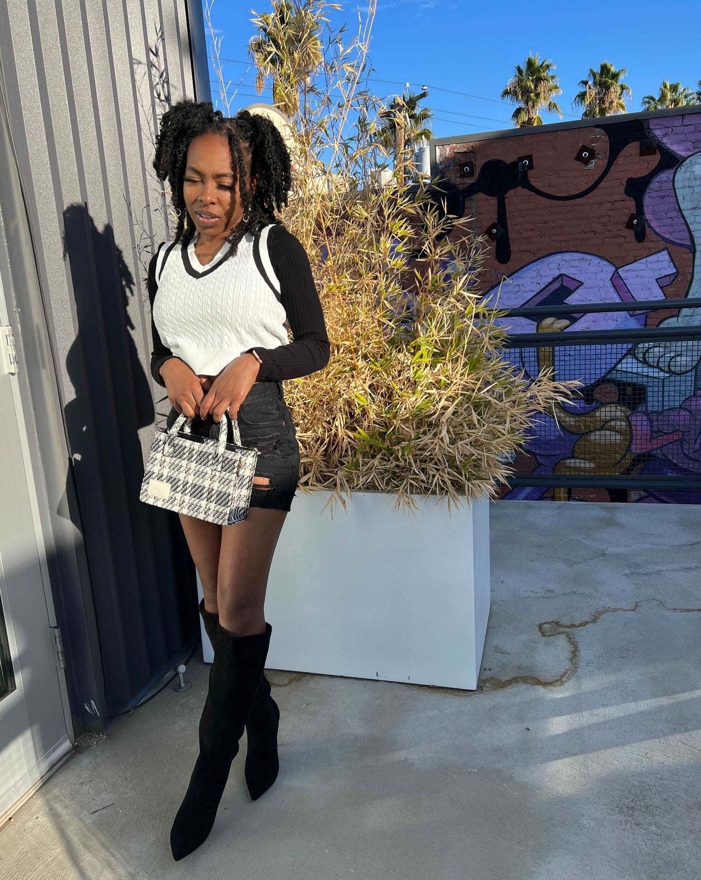 Plaid Tote Bag